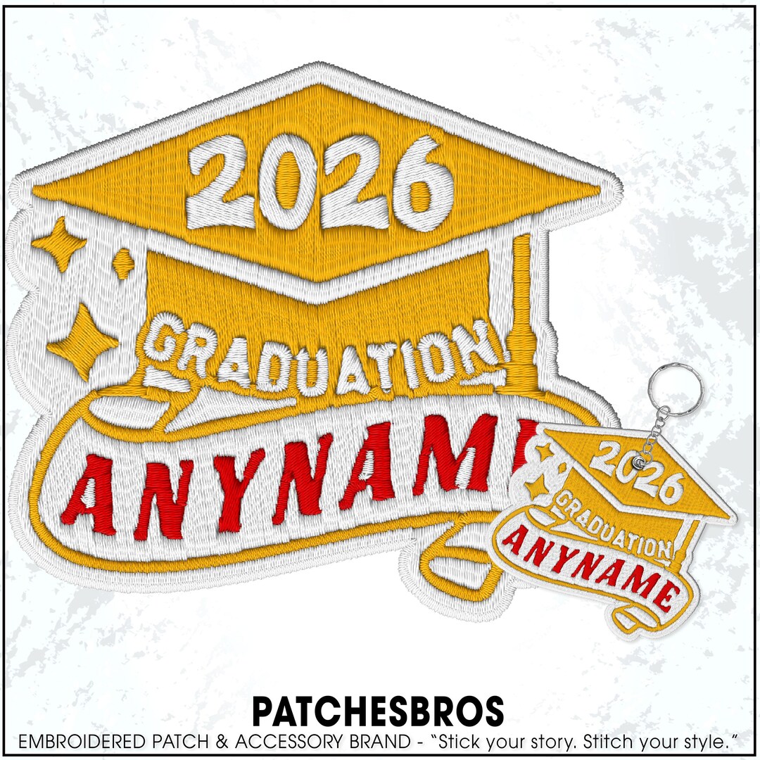 Ase Gradution Patch Custom Graduation Name Patch Personalized School College Graduate Cap ...