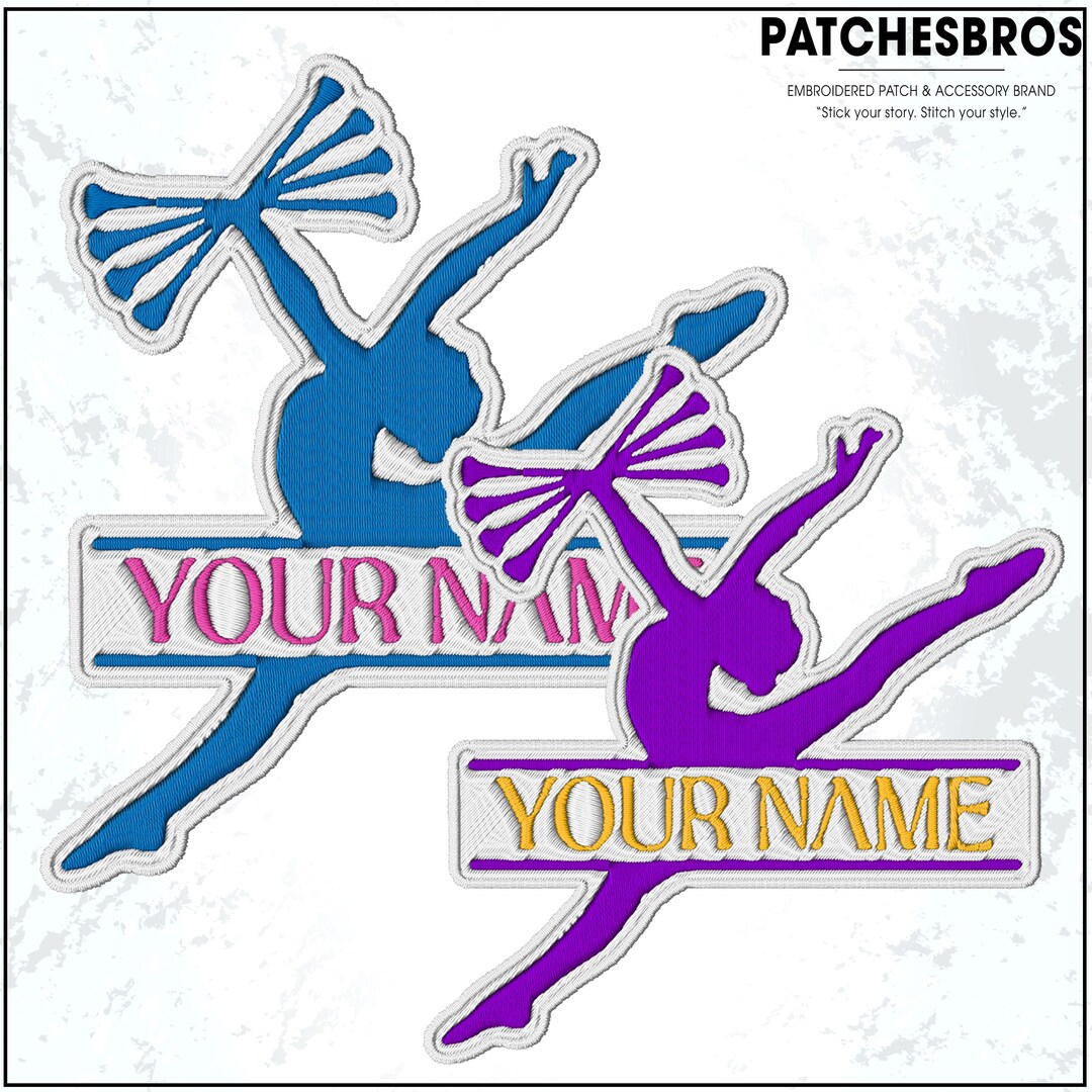 Custom Baton Twirling Name Embroidered Patch Personalized Text Athlete ...