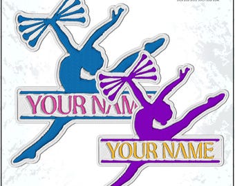 Custom Baton Twirling Name Embroidered Patch Personalized Text Athlete Sport Iron On Sew On Patches for Backpack, Hat, Jacket