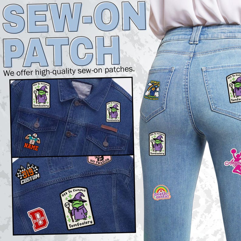 Off To Commit Tomfoolery Patch Funny Wizard Frog DnD Chaotic Fantasy Cottagecore Embroidered Patches Keychain Sew On Iron On Gift image 8