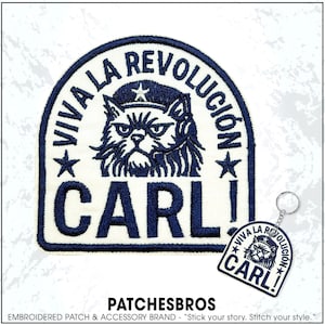 Viva La Revolucion Carl Patch Princess Donut Dungeon Crawler Carl Bookish Fantasy Embroidered Patches - Embroidered Keychain Sew On Iron On