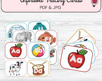 Alphabet-Ablaufverfolgungskarten | Karteikarten zur Buchstabenverfolgung | ABC Schreib- & Wischkarten | Vorschul-Alphabet-Aktivitäten | Hausschule zum Ausdrucken