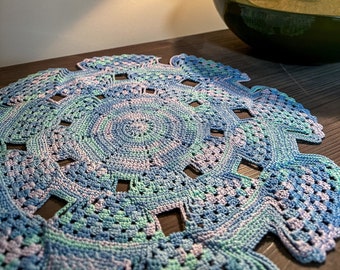 Multicolor Doily - Gift , Housewarming, Mothers Day Gift