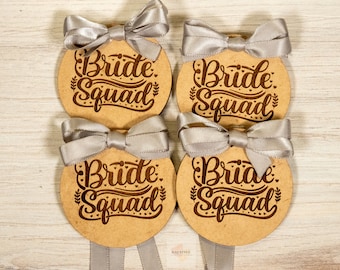 Bridesmaid Gift Tag Set of Four | Bridal Party | Wedding Party | Bridal Squad | Bachelorette Party