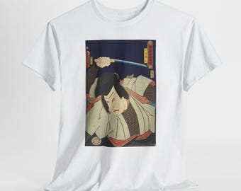 Samurai Ukiyo-e Print T-Shirt | Japanese Warrior Woodblock Art