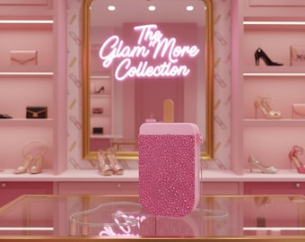 Glam clutch met ijslollykristallen | Handgemaakt | De Glam'More-collectie van @thatskandice