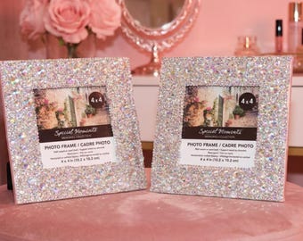 GlamMore Sparkle-geheugenlijst | Fotolijst 4 x 4 strass | Handgemaakt | De Glam'More-collectie van @thatskandice