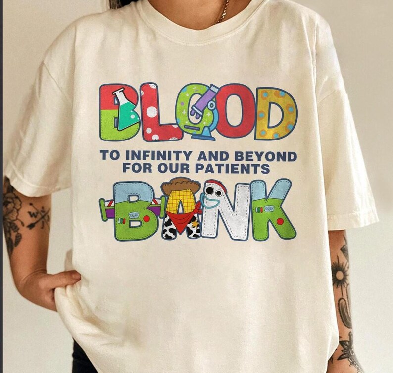 Blood Bank, Toy Story Lab Week 2026, Funny Science Lover Gift, To Infinity & Beyond, Lab Story, 2026 ,Scientist merch, Lab Week, Med Tech image 2