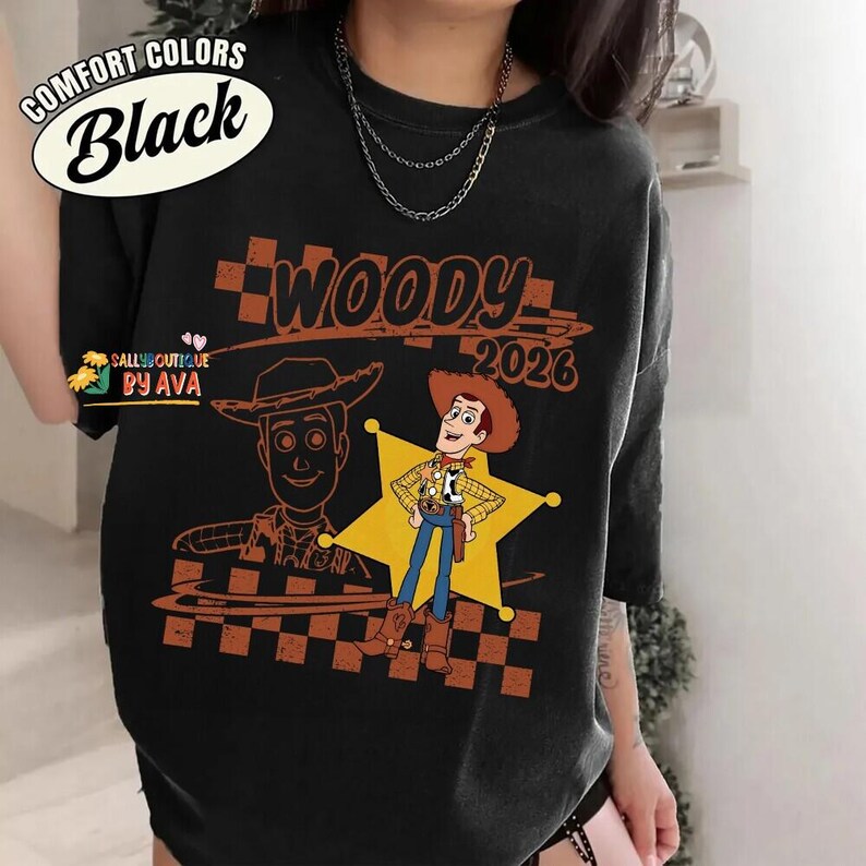 Retro Disneyland Pixar Toy Story Zootopia Peter Pan Tinker Bell Nemo All Characters Checkered Signature Shirt, Personalized Group Matching image 6