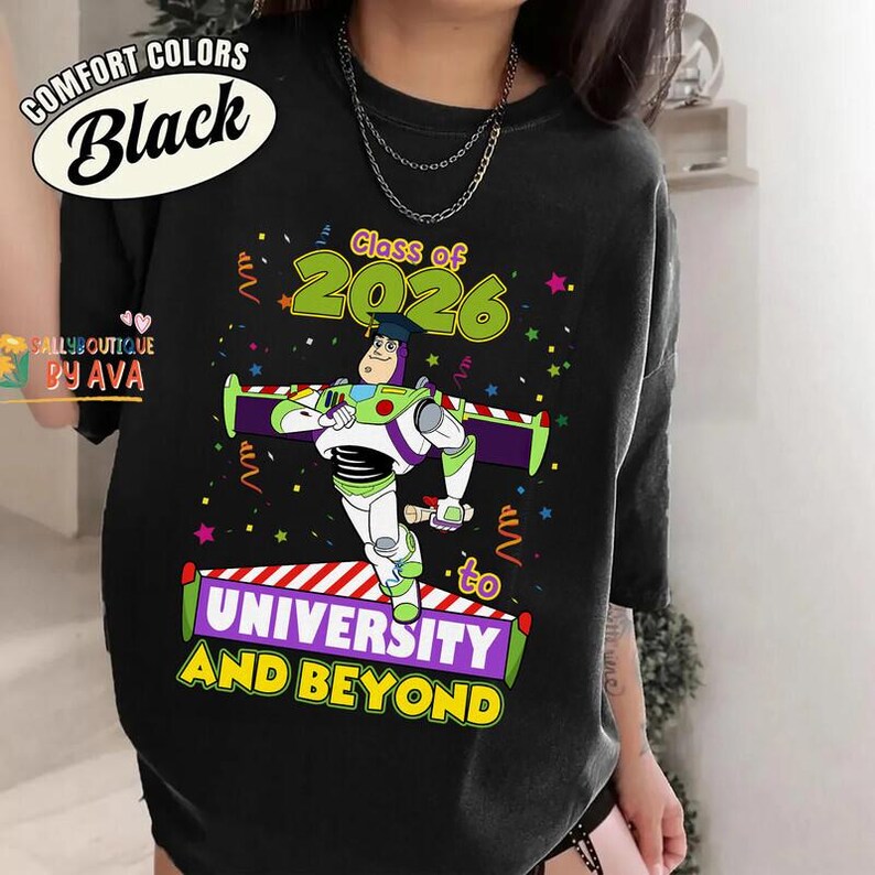 Disneyland Grad 2026 Shirt, Buzz To Graduation And Beyond Shirt, Toy Story Graduation Shirt, Disneyland End Of School Summer Trip Shirt bild 4