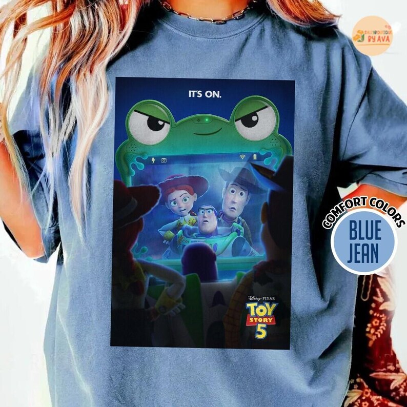 Disneyland Pixar Toy Story 5 Shirt, Lilypad Toy Story Shirt, Woody Buzz Lightyear Jesie Lilypad Shirt, Disneyland Group Matching Shirt image 3
