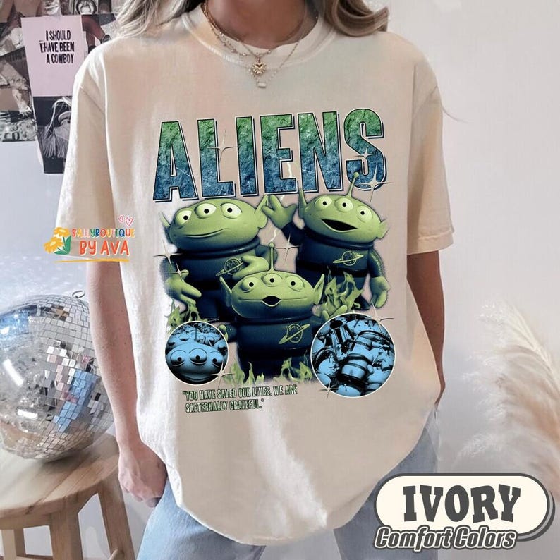 Disneyland Toy Story Aliens Shirt, Retro Alien Toy Story Disneyland WDW Matching Family Shirt, Magic Kingdom, Animal Kingdom Shirt Bild 5
