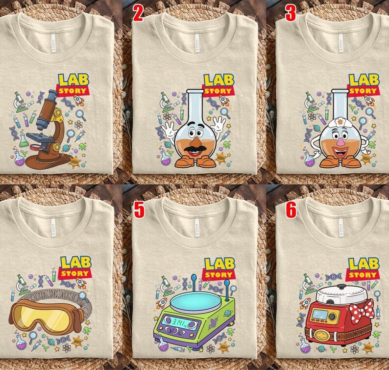 Disneyland Toy Story Lab Week 2026 Shirt, Buzz Lightyear Woody Jessie Bo Peep Lab Story 2026 Shirt, Lab Team, Med Lab Clinical Laboratory image 5