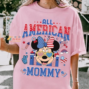 Personalized Mickey and Friends Dad Mom Happy 4th of July Shirt, Disneyland Patriotic 4th Of July Family Matching Tee, 250th Shirt image 4