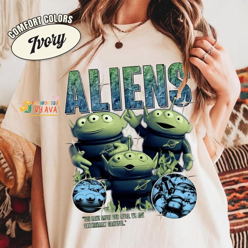 Disneyland Toy Story Aliens Shirt, Retro Alien Toy Story Disneyland WDW Matching Family Shirt, Magic Kingdom, Animal Kingdom Shirt Bild 4