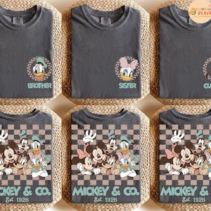 Custom Mickey & Co Shirt, Retro Mickey and Friends Shirt, Retro Disneyland Trip Shirt, Disneyland Family Vacation Shirt image 2