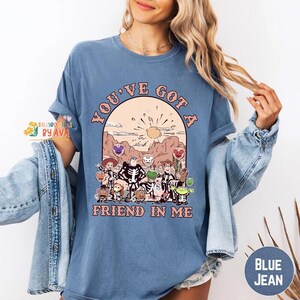 Vintage Toy Story Halloween Shirt, You've Got A Friend In Me, Toy Story Skeleton Shirt, Disneyland Halloween, Mickey's Not So Scary Shirt image 2