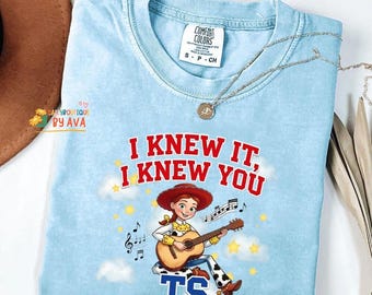 Camiseta de Disneyland Toy Story 5 "Lo sabía, te conocía" (con música), Película Toy Story 5 2026, Camiseta inspirada en Jessie de Toy Story 5