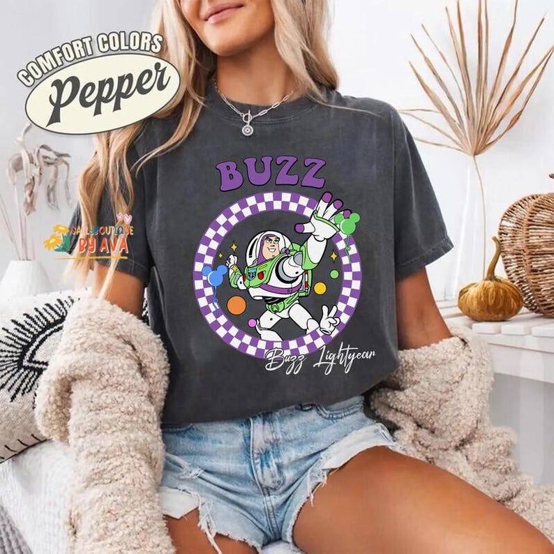 Custom All Disneyland Pixar Toy Story Checkered Shirt, Woody Buzz Jessie Rex Lotso, Family Vacation Tee, Personalized Group Matching Tee image 3