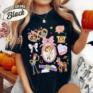 Disneyland Toy Story Coquette Bow Shirt, Toy Story Land Shirt, Jessie And Bullseye Shirt, Walt Disneyworld, Disneyland Family Vacation Shirt image 5