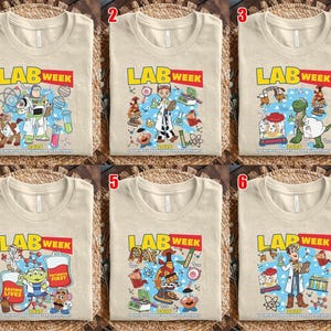 Toy Story Lab Week 2026 Matching Shirt, Lab Story Med School Trip, Disney Buzz Woody Laboratory Party, Lab Team, Med Lab Clinical Laboratory afbeelding 5
