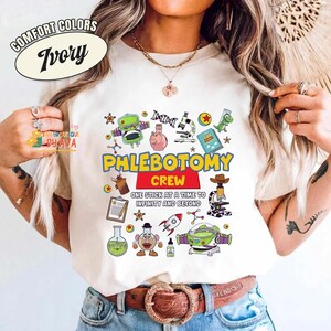 Disneyland Toy Story Lab Week 2026 Shirt, Buzz Lightyear Woody Lab Story, Lab Team Shirt, Phlebotomist Lab Assistant Clinical Laboratory image 6