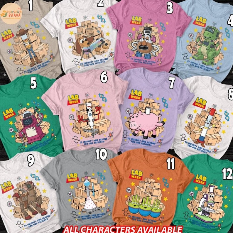Toy Story Lab Week 2026 Shirt, Lab Story Med School Shirt, Phlebotomist Lab Assistant Clinical Laboratory Shirt, Medical Tech Mlt Mls image 1