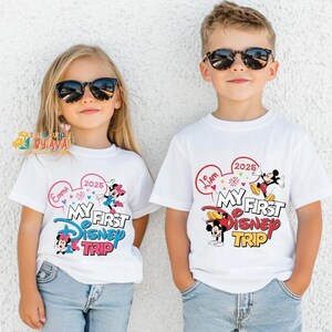 Camiseta de mi primer viaje a Disneyland, camisetas a juego de Toy Story para Disneyland, camisetas familiares para vacaciones en Disneyland, camiseta de Disneyland, primer viaje a Disneyworld imagen 4