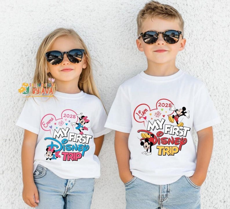 Camiseta de mi primer viaje a Disneyland, camisetas a juego de Toy Story para Disneyland, camisetas familiares para vacaciones en Disneyland, camiseta de Disneyland, primer viaje a Disneyworld imagen 4