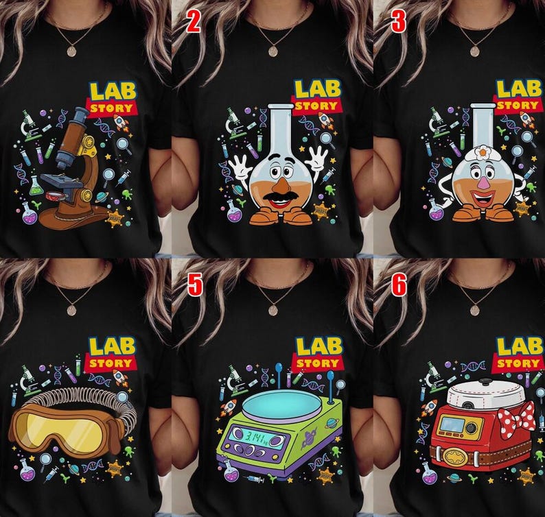 Disneyland Toy Story Lab Week 2026 Shirt, Buzz Lightyear Woody Jessie Bo Peep Lab Story 2026 Shirt, Lab Team, Med Lab Clinical Laboratory image 4