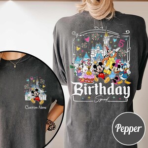 Custom All Disneyland Birthday Shirt, Best Birthday Ever, Disneyland Birthday Boy Girl, Birthday Squad, Mickey and Friends Birthday Trip Tee Bild 3