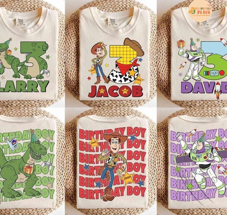 Disneyland Toy Story Birthday shirts, Lilypad Woody Buzz,Disneyland Birthday Squad Crew Boy Girl shirts, Toy Story Birthday Family Shirt image 3