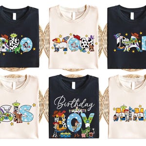 Custom Toy Story Birthday Shirt, Mom Of The Birthday Boy Sweater, Dad Of The Birthday Boy Tee, Disneyland Family Birthday Trip 画像 2