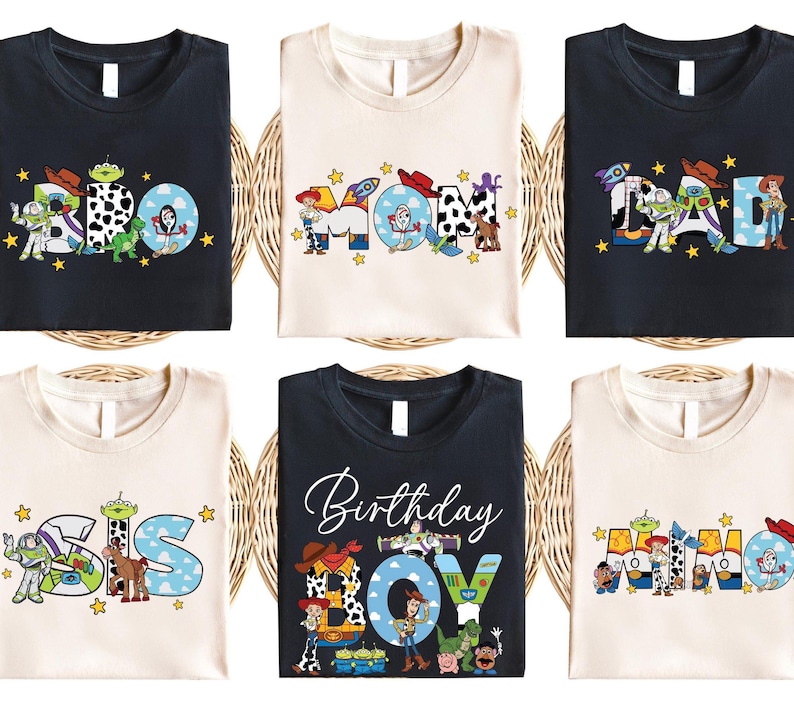 Custom Toy Story Birthday Shirt, Mom Of The Birthday Boy Sweater, Dad Of The Birthday Boy Tee, Disneyland Family Birthday Trip 画像 2