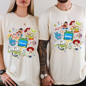 Custom Name Toy Story 5 Movie Shirt, Lilypad Buzz Lightyear Woody Jessie Toy Story Land You've Got a Friend In Me Adult & Kids Shirt image 1