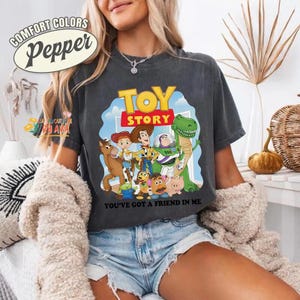 Retro Toy Story You've Got a Friend in Me Shirt, Disneyland Toy Story Characters Tee, Woody Buzz Jessie, Disneyland Family Matching Shirt Bild 3