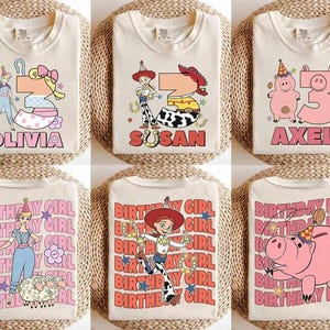 Custom Disneyland Toy Story Birthday shirts, Disneyland Birthday Squad Crew Boy Girl shirts, Toy Story Birthday Family Shirt, Birthday Party image 3