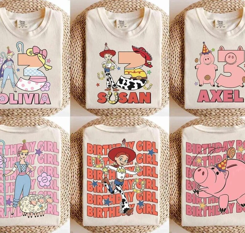 Custom Disneyland Toy Story Birthday shirts, Disneyland Birthday Squad Crew Boy Girl shirts, Toy Story Birthday Family Shirt, Birthday Party image 3