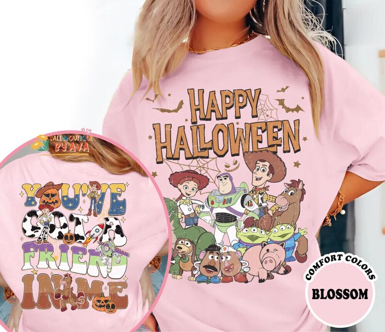 Comfort Colors® Toy Story Skeleton Halloween Shirt, Disneyland Toy Story Halloween Shirt, Toy Story Skeleton Shirt, Halloween Party 2026 Te image 4