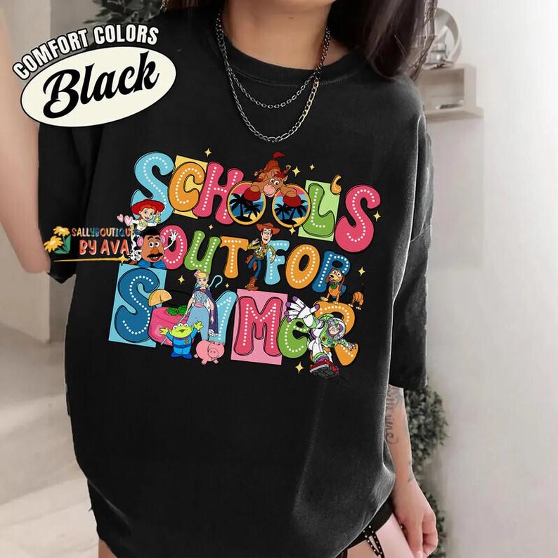 Toy Story School's Out For Summer Last Day of School Shirt, School’s Out Shirt, Teacher Summer Tee, Teacher Appreciation Tee image 3