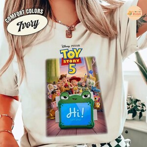 Disneyland Pixar Toy Story 5 Shirt, Woody Buzz Lightyear Jessie Lilypad Shirt, Lilypad Toy Story 5 Shirt, Disneyland Movie Characters Shirt image 2