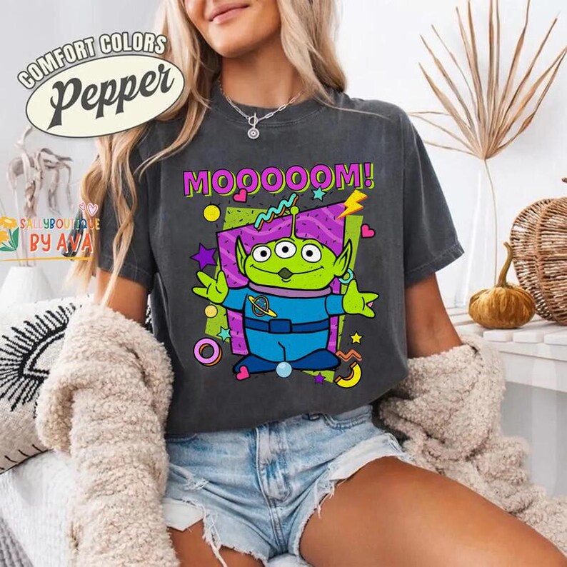 Funny Disneyland Pixar Toy Story Alien MOM DAD Couples Shirt, Mother's Day Gift, Father's Day, Disneyland Trip, Family Birthday Matching Tee image 6