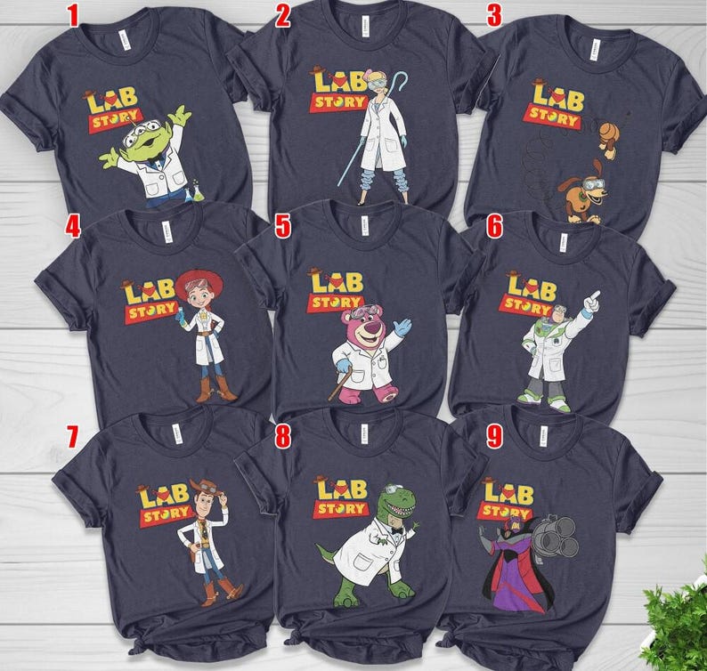 Disneyland Toy Story Lab Week 2026 Shirt, Buzz Lightyear Woody Jessie Bo Peep Lab Story 2026, Lab Team, Med Lab Clinical Laboratory image 3