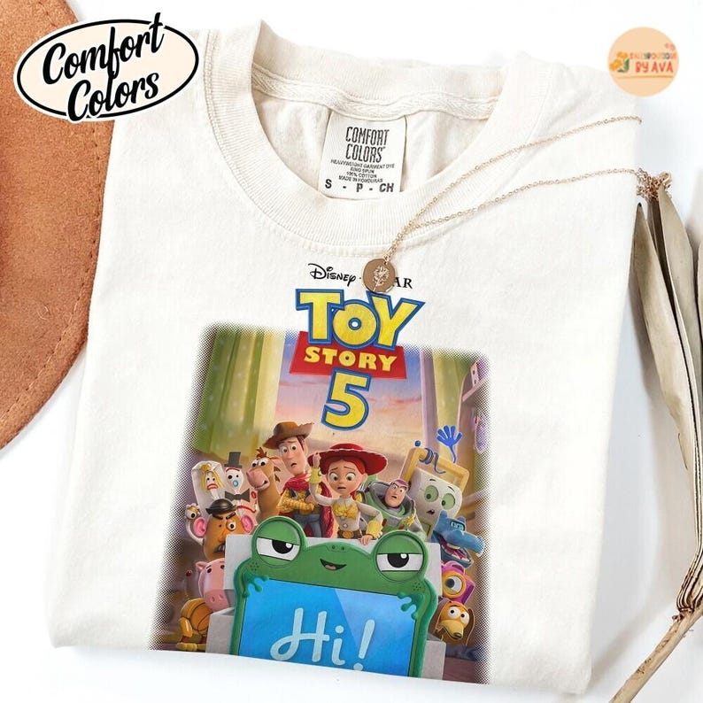 Disneyland Pixar Toy Story 5 Shirt, Woody Buzz Lightyear Jessie Lilypad Shirt, Lilypad Toy Story 5 Shirt, Disneyland Movie Characters Shirt image 3