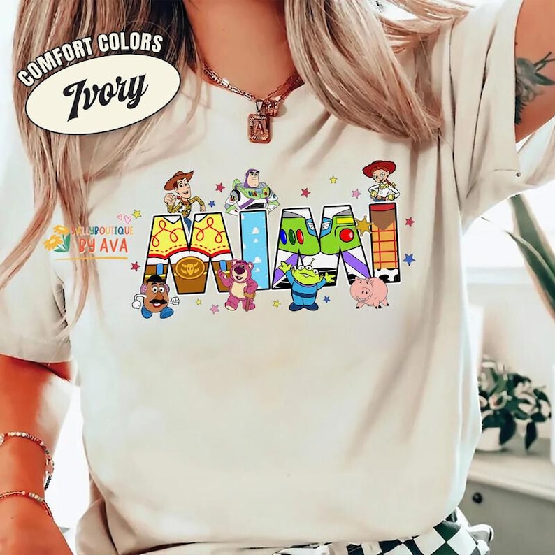 Custom Name Toy Story Birthday Shirt, Disneyland Family Matching Comfort Colors Shirt, Personalized Birthday Gift image 5
