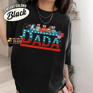 Personalized Disneyland Cars Family Dad Mom Happy 4th of July Shirt, Pixar Cars Independence Day Shirt, Lightning McQueen Patriotic Shirt image 5