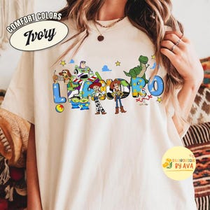 Custom Name Toy Story T-shirt, Personalized Disneyland Buzz Woody Jessie Shirt, Custom Birthday Boy Girl Tee, Disneyland Family Matching image 1