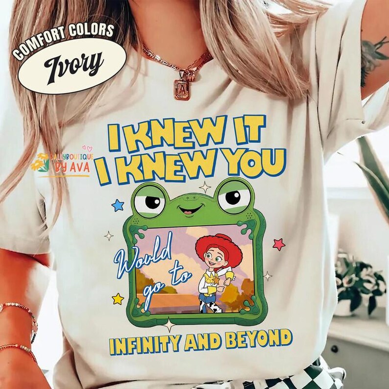 I Knew It I Knew You Toy Story 5 Shirt, Toy Story 5 Shirt, Infinity and Beyond Jessie Tee, Disneyland Toy Story 5 Birthday Shirt image 6
