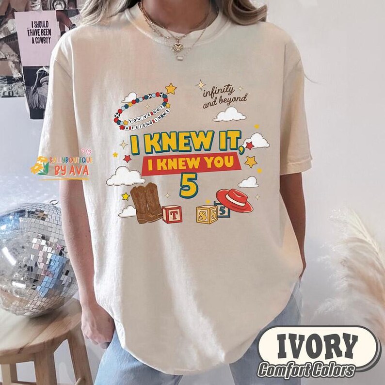 Toy Story 5 Friendship I Knew It I Knew You,Toy Story 5 Movie Tee, To Infinity And Beyond, You've Got A Friend In Me, Toy Story Land image 2