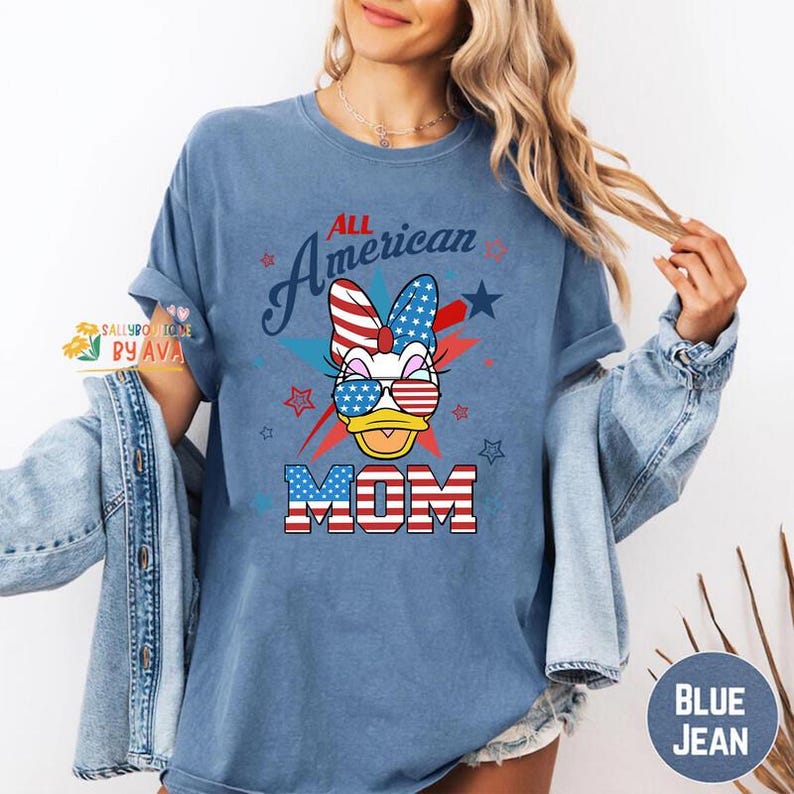 Personalized Disneyland Mickey and Friends 4th of July Shirt, All American Mom Dad Family Matching, Happy Independence Day, 250 Years Shirts image 2